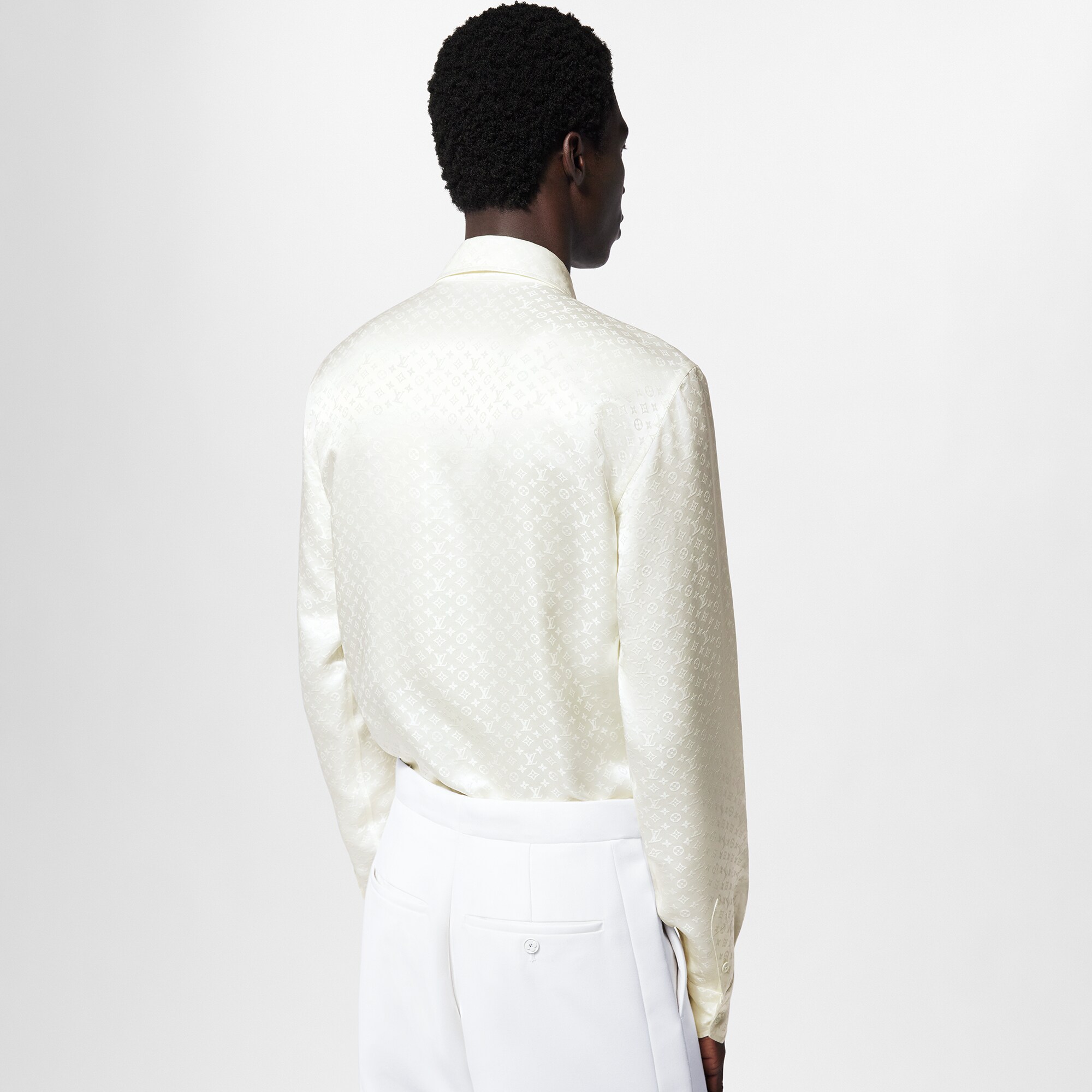 0401~Long Sleeved Silk Shirt